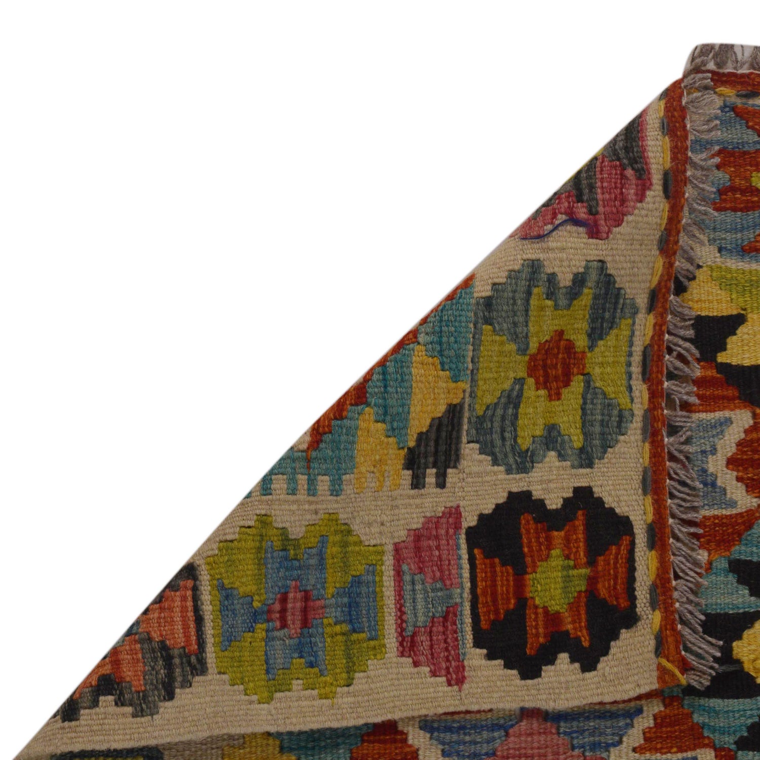 Handmade Vegetable Kilim 3' 3" x 4" 10" (ft) - No. P35729