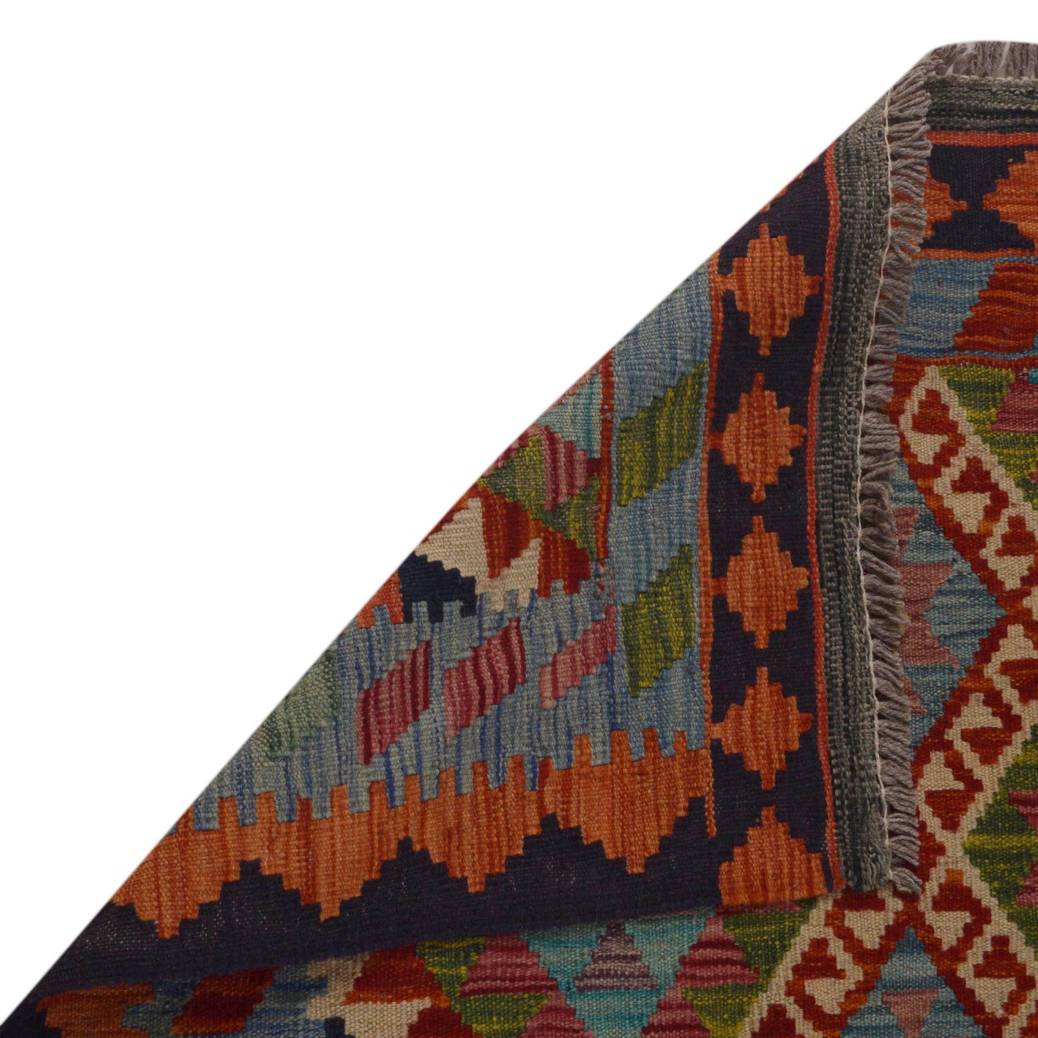 Handmade Vegetable Kilim 3' 3" x 4" 10" (ft) - No. P35731