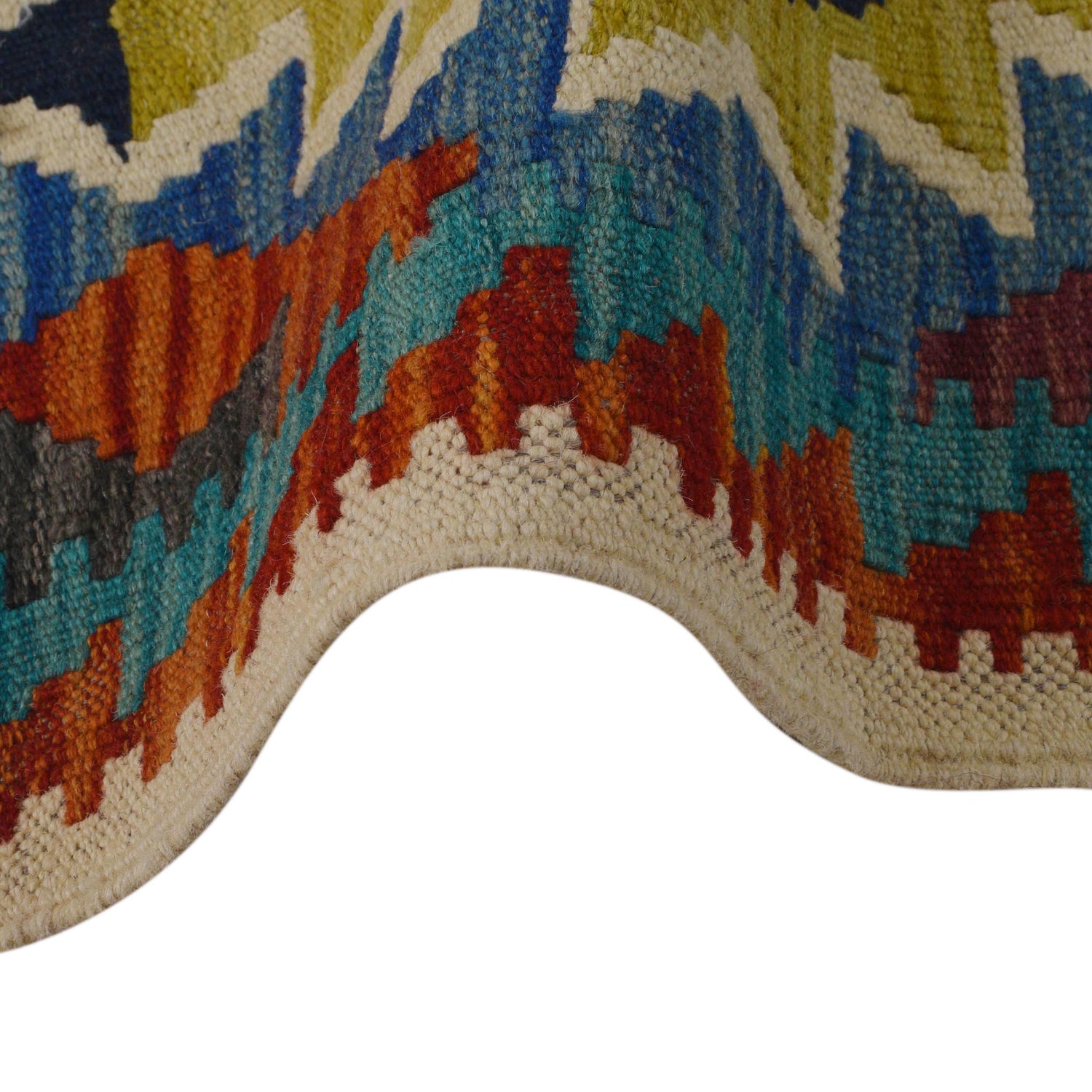 Handmade Vegetable Kelim 3' 3" x 5" 1" (ft) - No. P35732