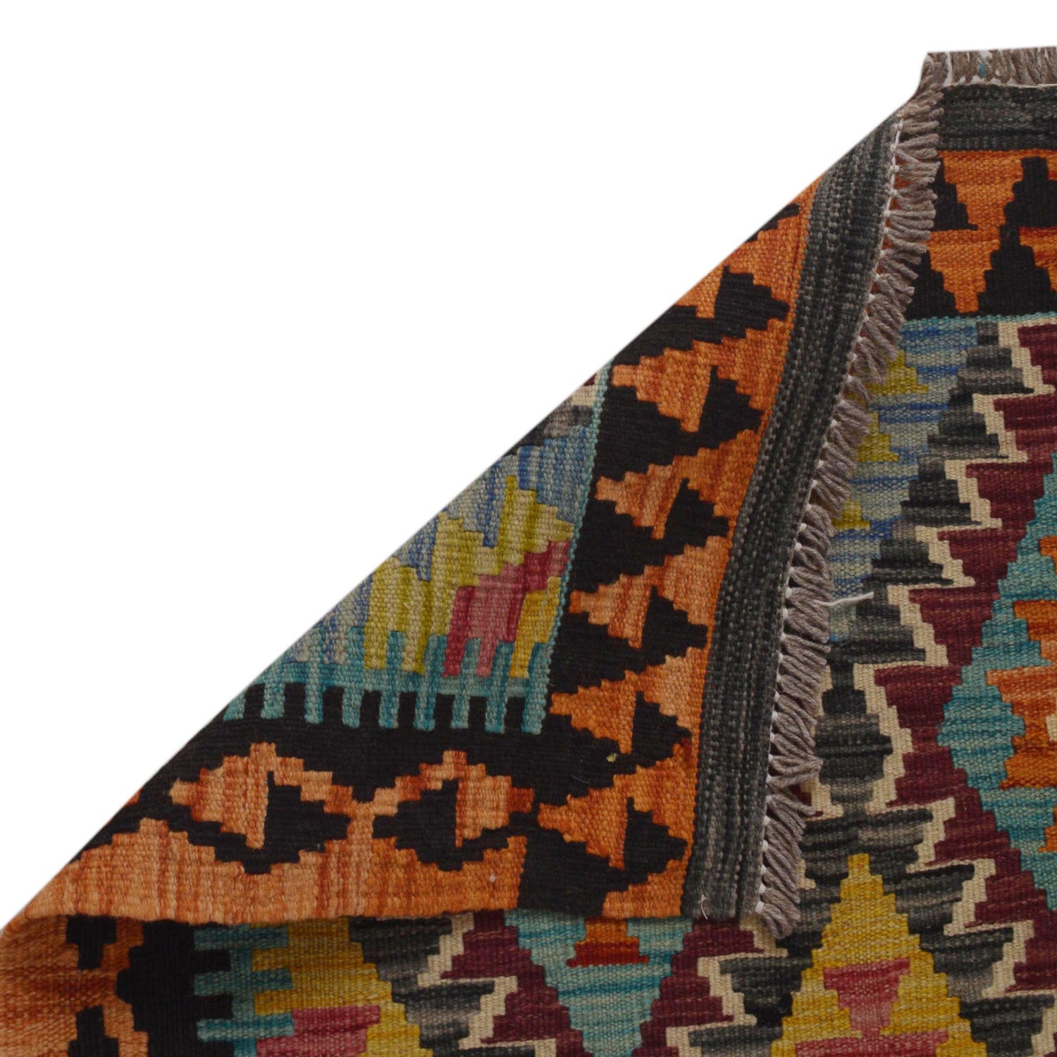 Handmade Vegetable Kelim 3' 6" x 4' 9" (ft) - No. P35734