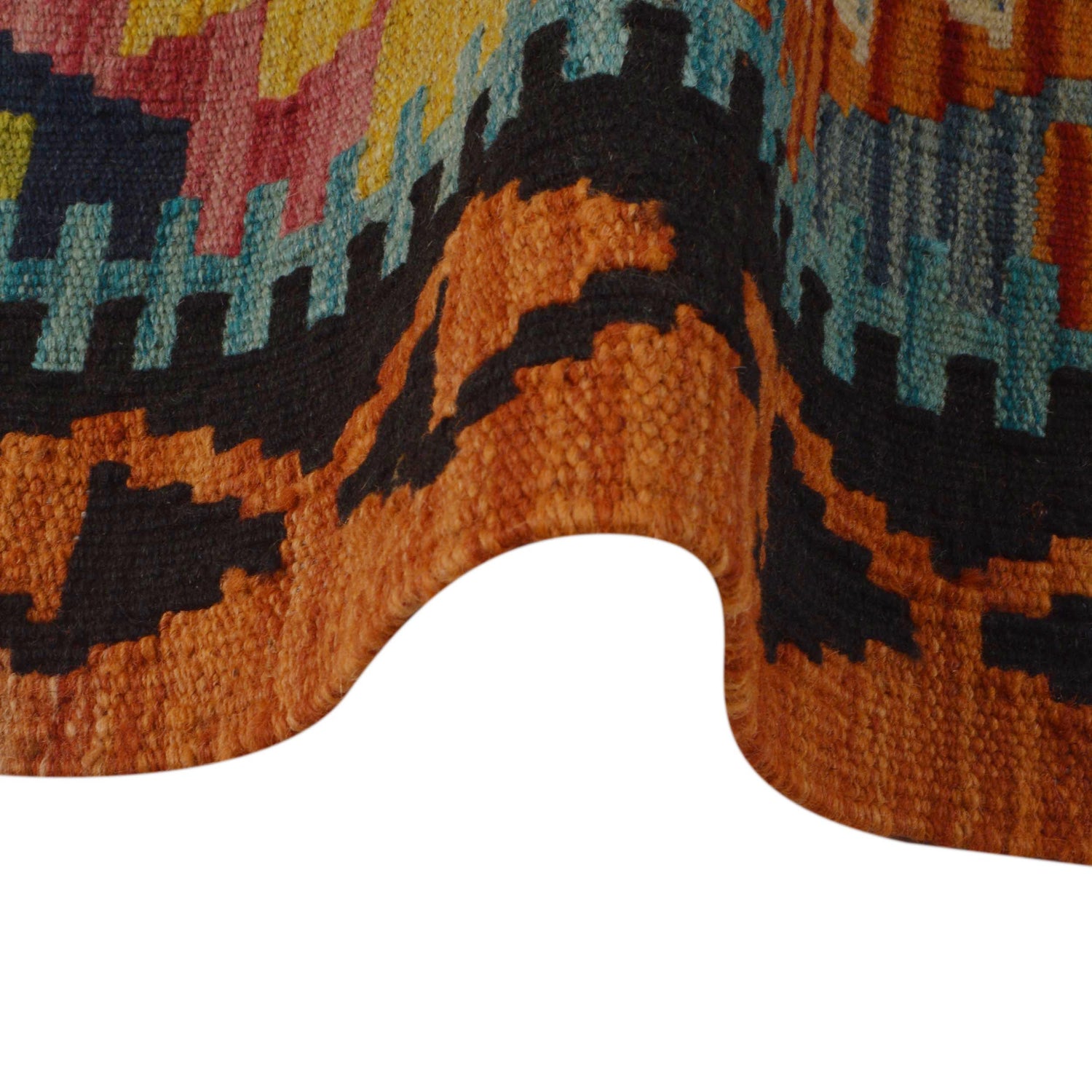 Handmade Vegetable Kelim 3' 6" x 4' 9" (ft) - No. P35734