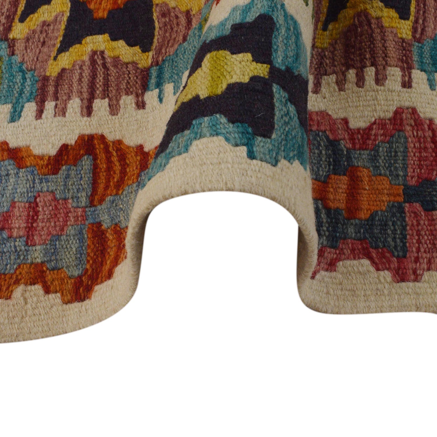 Handmade Vegetable Kilim 3' 3" x 4' 11" (ft) - No. P35735