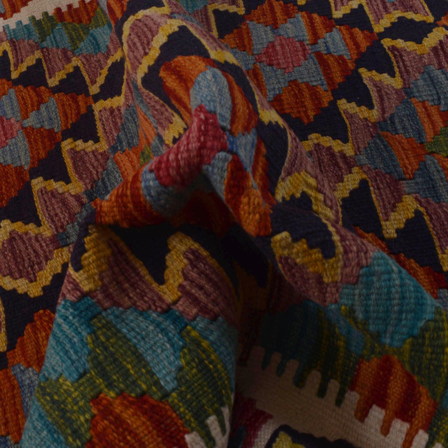 Handmade Vegetable Kilim 3' 3" x 4' 11" (ft) - No. P35735