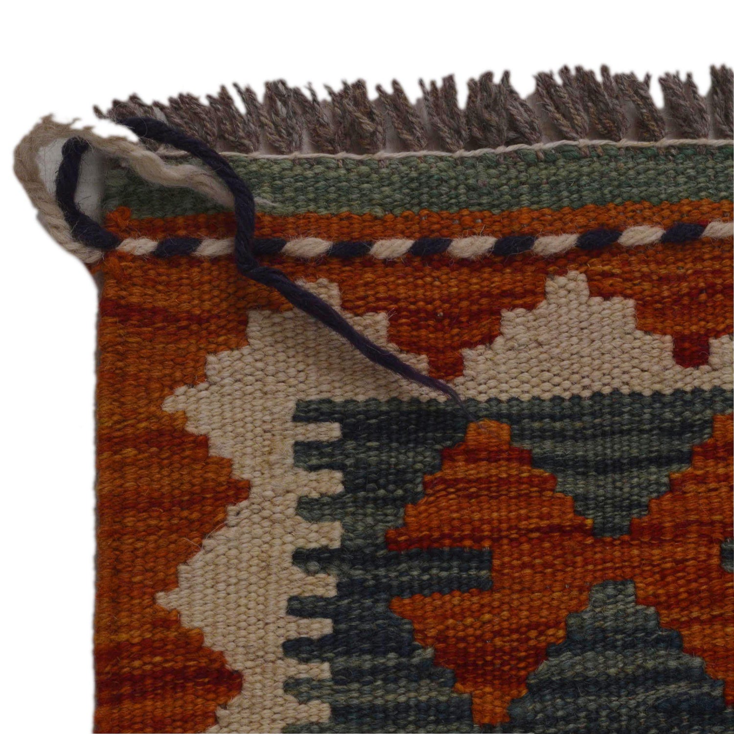 Handmade Vegetable Kelim 3' 3" x 4' 11" (ft) - No. P35736