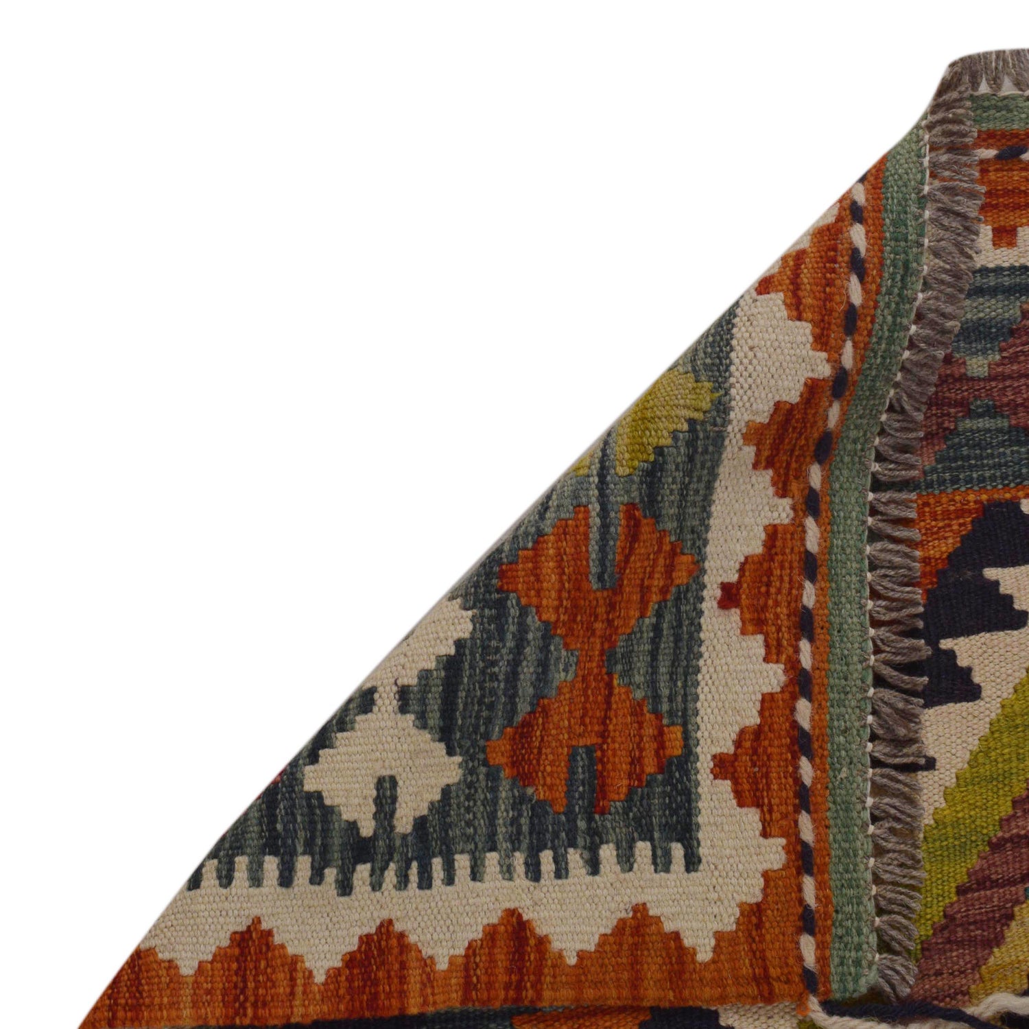 Handmade Vegetable Kelim 3' 3" x 4' 11" (ft) - No. P35736