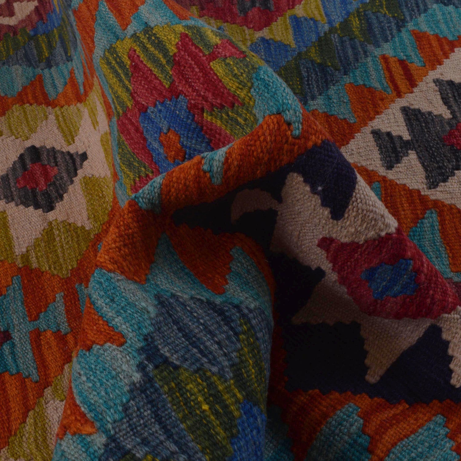 Handmade Vegetable Kilim 3' 2" x 4' 10" (ft) - No. P35737