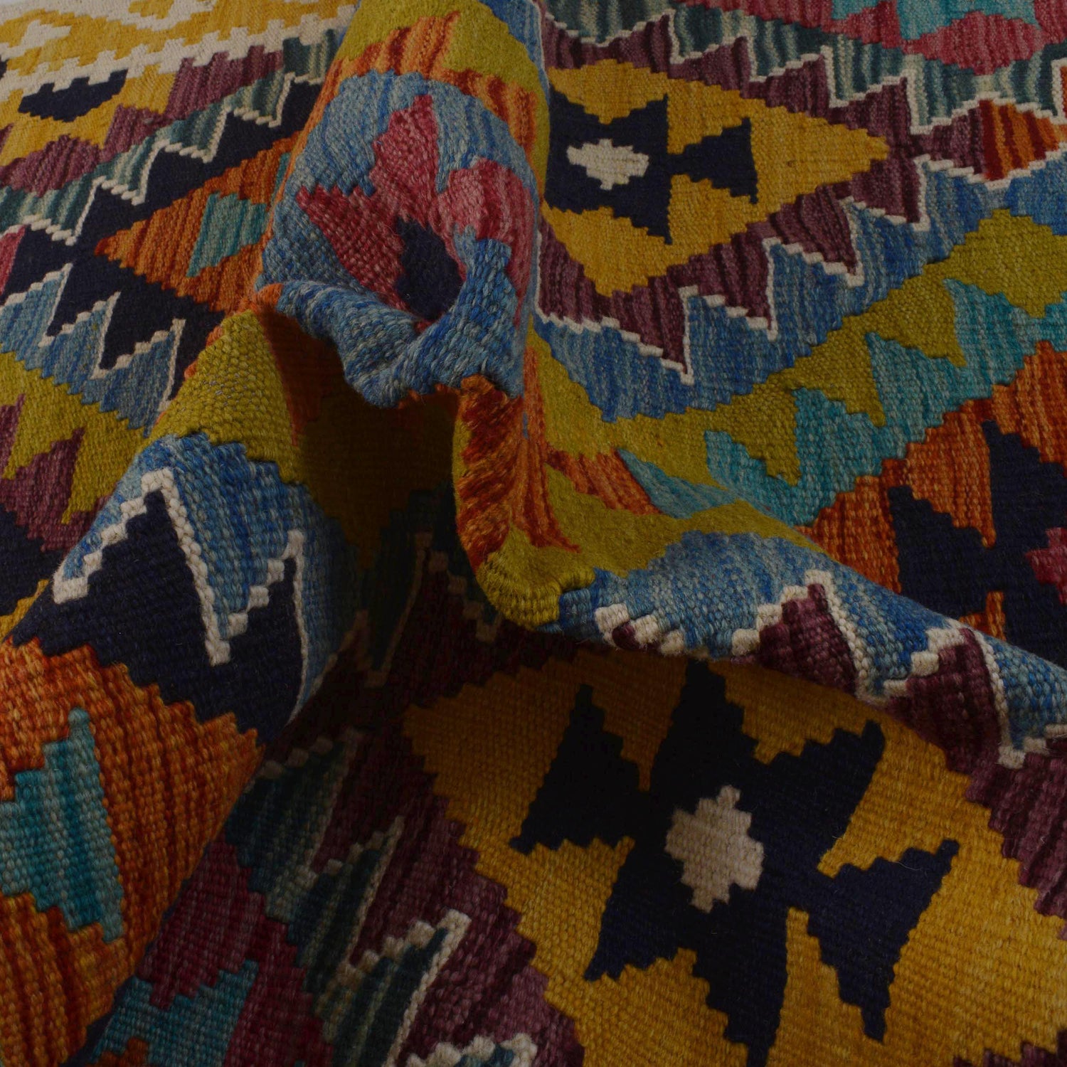 Handmade Vegetable Kilim 3' 3" x 5' 4" (ft) - No. P35741