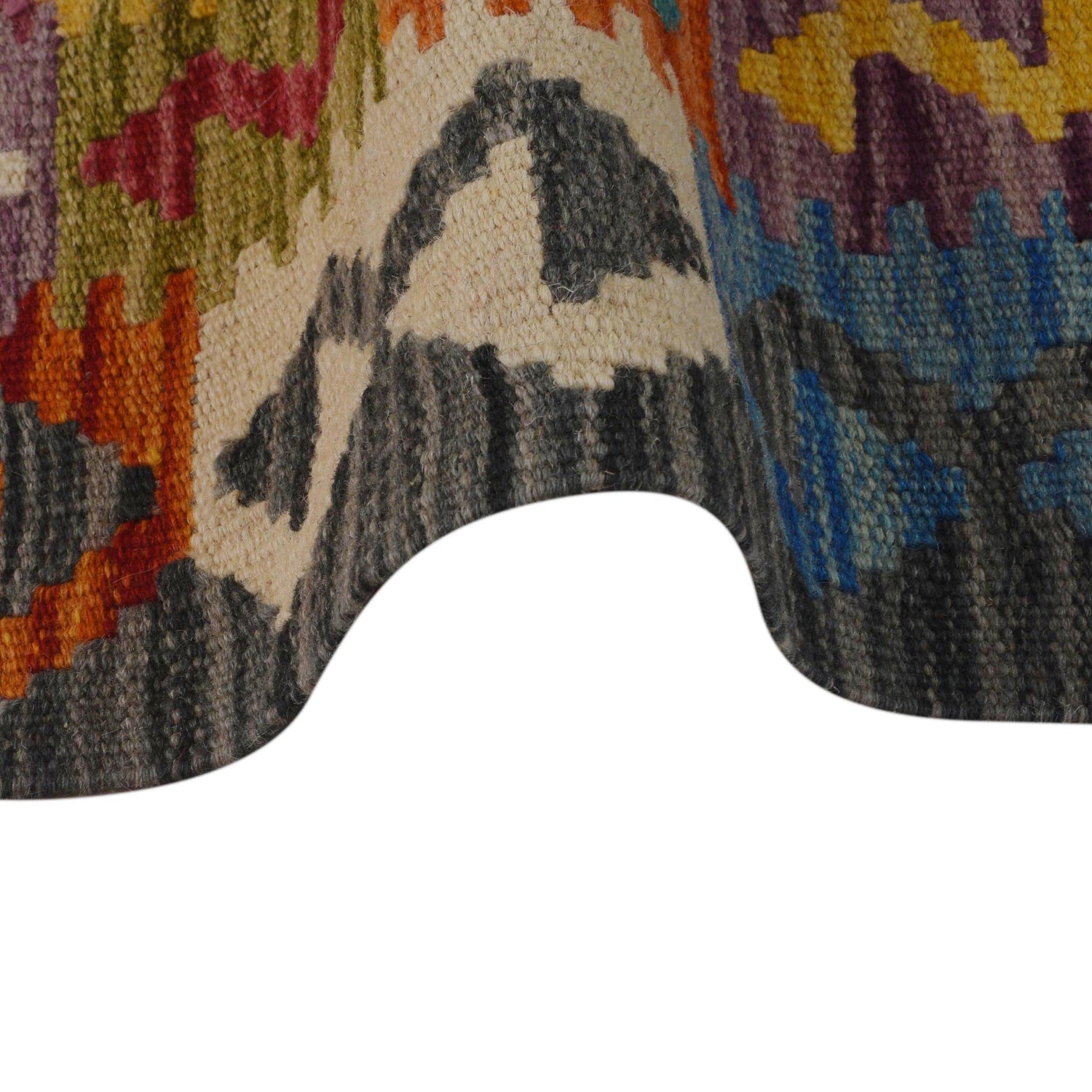 Handmade Vegetable Kelim 3' 3" x 5' 2" (ft) - No. P35742