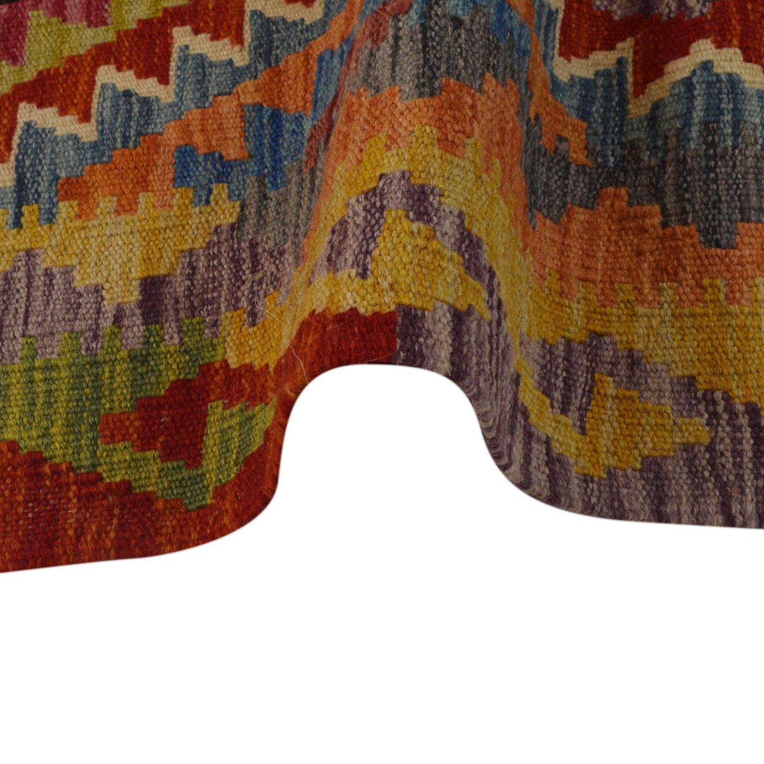 Handmade Vegetable Kelim 3' 6" x 4' 11" (ft) - No. P35744