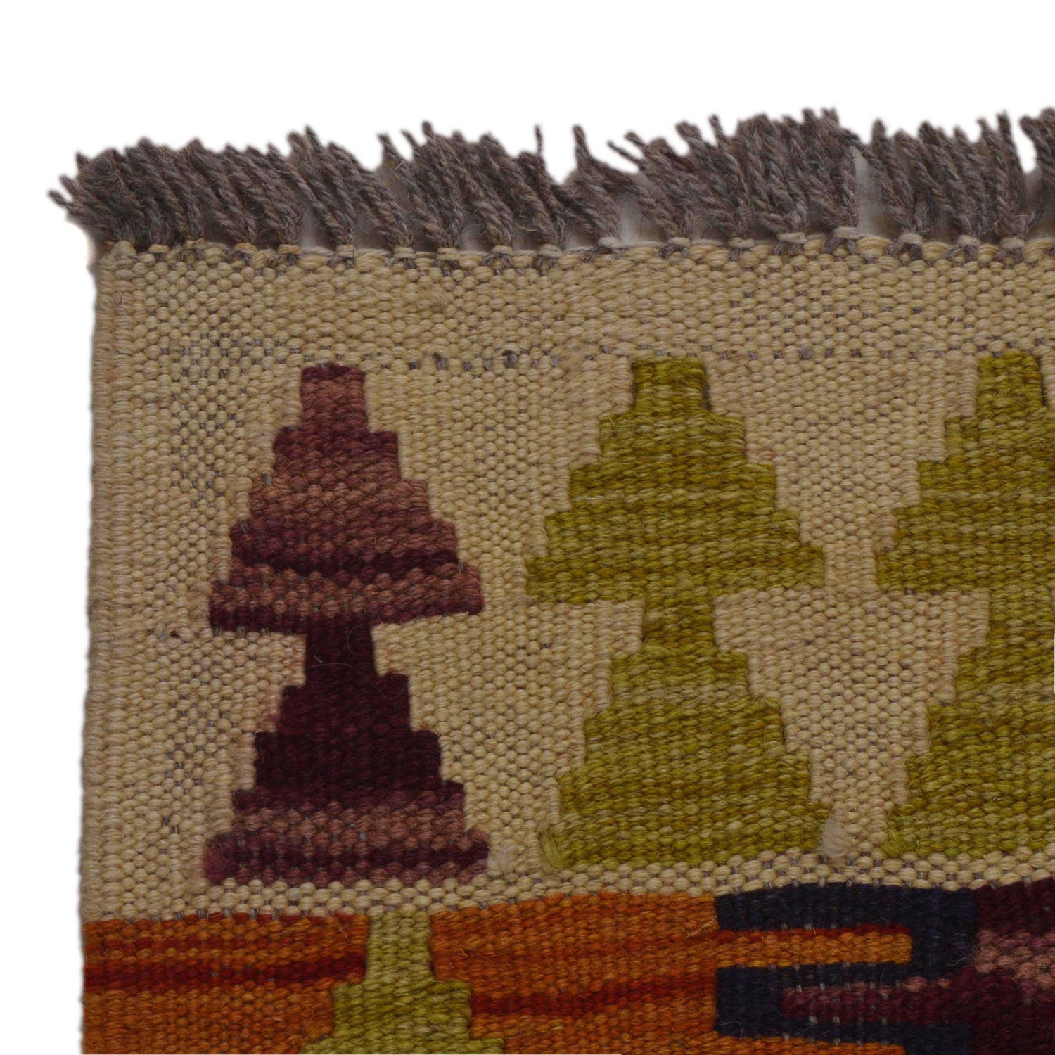 Handmade Vegetable Kilim 3' 3" x 4' 9" (ft) - No. P35747