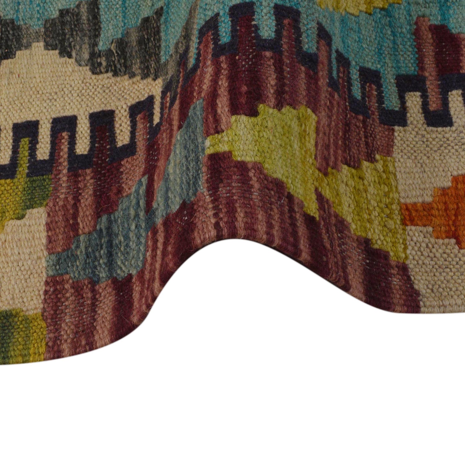 Handmade Vegetable Kilim 3' 3" x 4' 9" (ft) - No. P35747