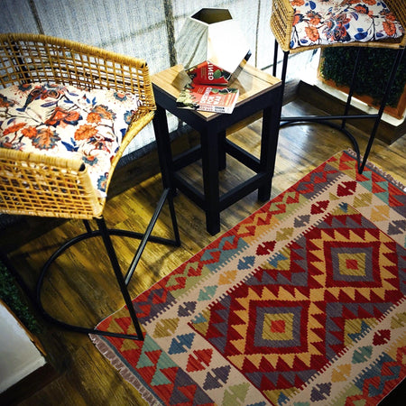 Handmade Vegetable Kilim 2' 9" x 4' 0" (ft) - No. P35766