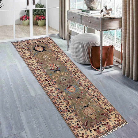 Hand-Knotted Sultani Rug Runner 2' 7" x 8' 1" (ft) - No. P35836