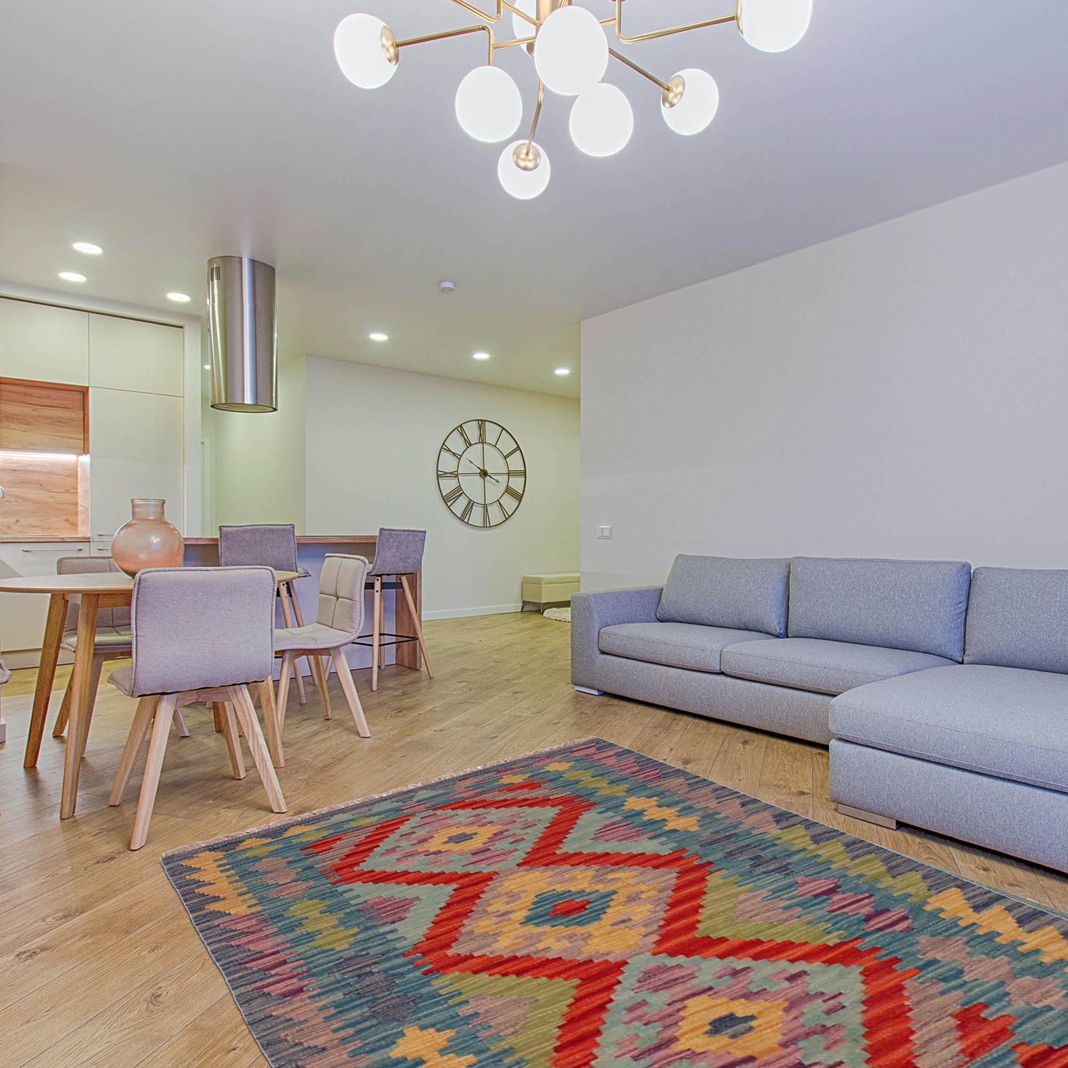 Handmade Vegetable Kelim 2' 6" x 4' 1" (ft) - No. P35847