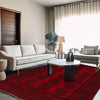Traditional Red Fil pa Carpet 6' 6" x 9' 2" (ft) - No. P35899