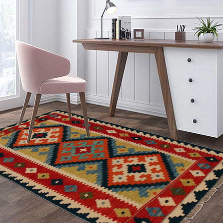 Handmade Vegetable Kelim 2' 0" x 3' 6" (ft) - No. P35959