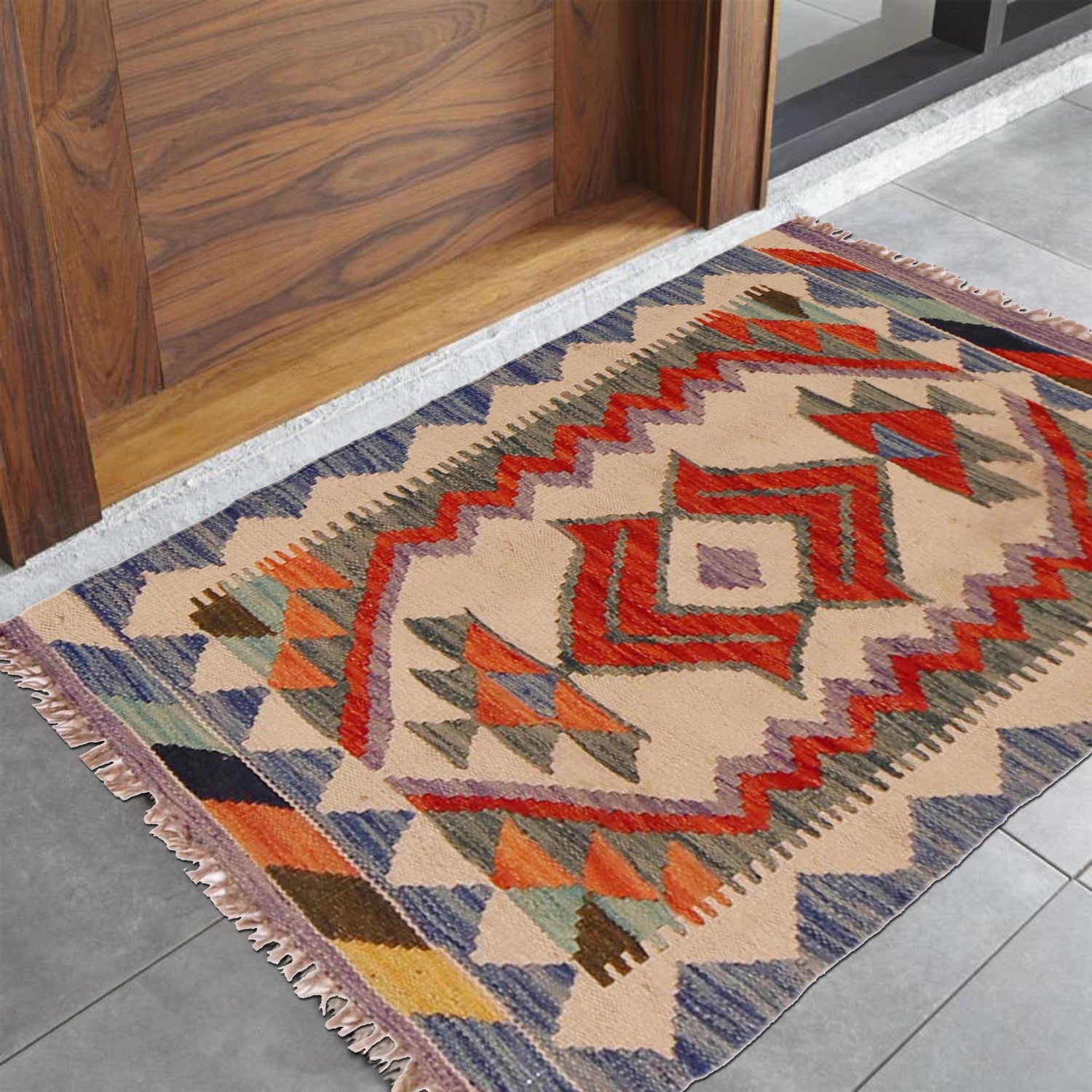 Handmade Vegetable Kilim 2' 0" x 3' 0" (ft) - No. P35960