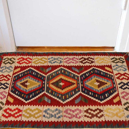 Handmade Vegetable Kilim 1' 11" x 3' 7" (ft) - No. P35973