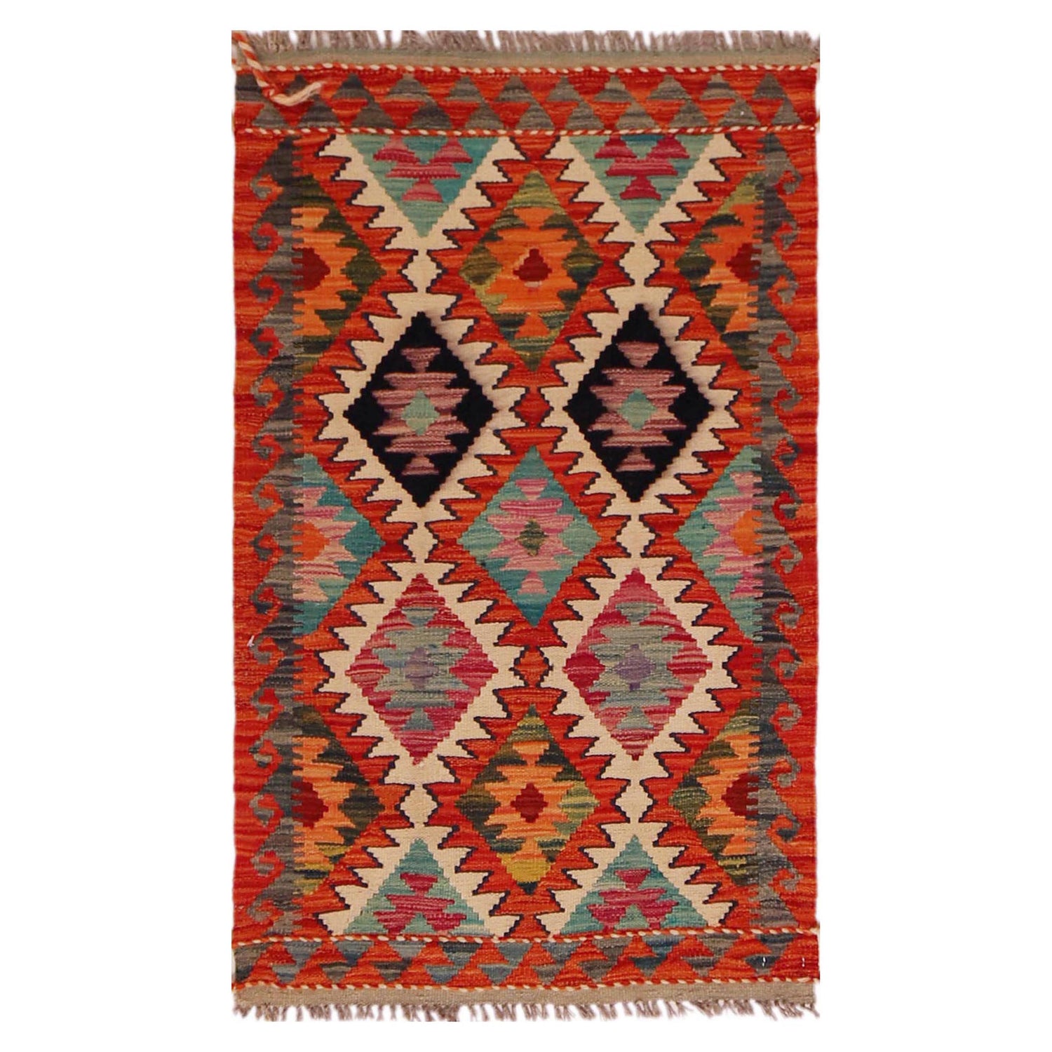 Handmade Vegetable Kelim 2' 2" x 3' 7" (ft) - No. P35979