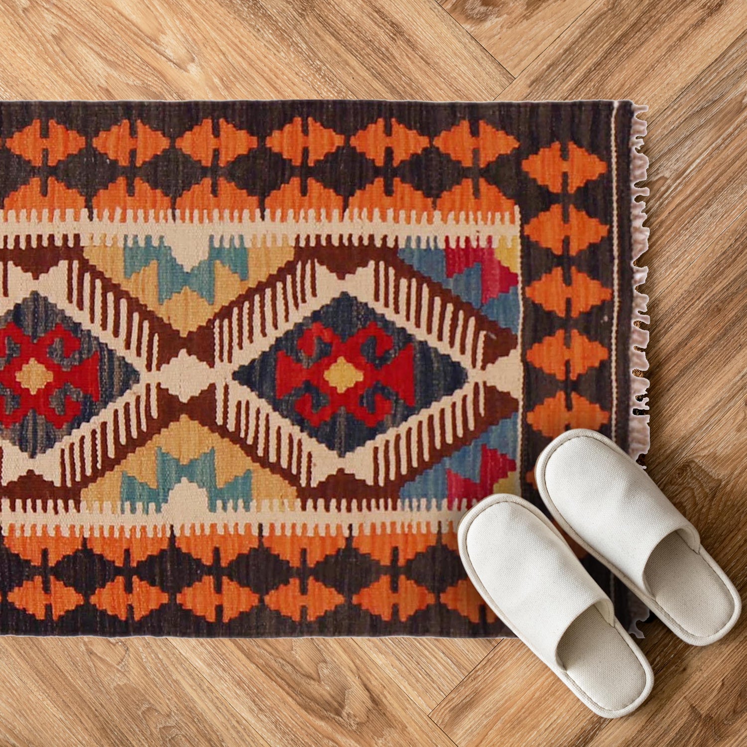 Handmade Vegetable Kilim 2' 0" x 3' 1" (ft) - No. P35982