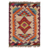 Handmade Vegetable Kilim 2' 1" x 2' 11" (ft) - No. P35986