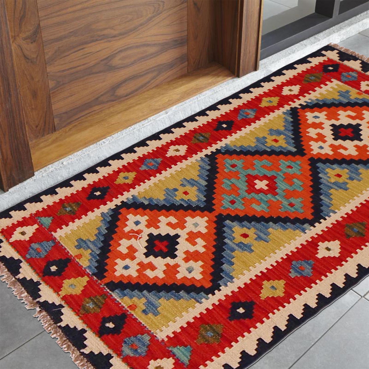 Handmade Vegetable Kilim 2' 0" x 3' 6" (ft) - No. P35990