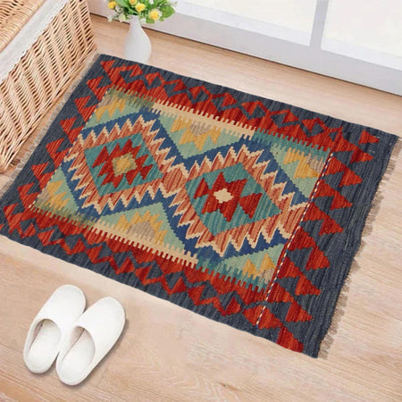 Handmade Vegetable Kilim 1' 10" x 2' 9" (ft) - No. P35997