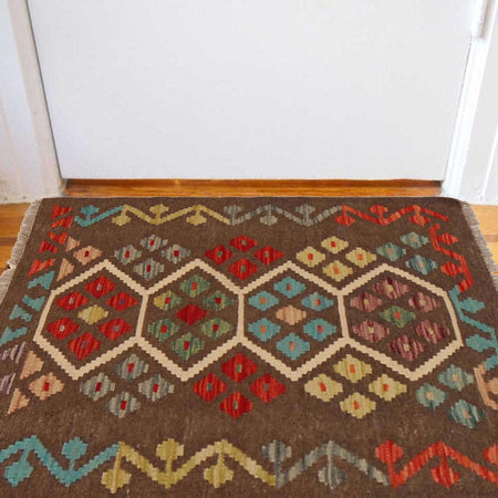 Handmade Vegetable Kelim 2' 1" x 2' 10" (ft) - No. P36001