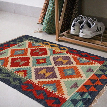 Handmade Vegetable Kilim 2' 0" x 2' 9" (ft) - No. P36002