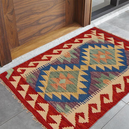 Handmade Vegetable Kilim 2' 0" x 2' 11" (ft) - No. P36006