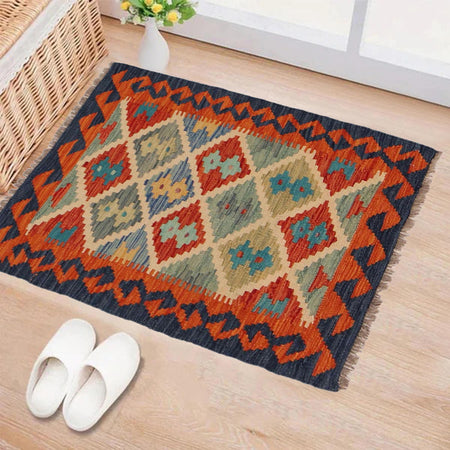 Handmade Vegetable Kelim 2' 1" x 2' 11" (ft) - No. P36011