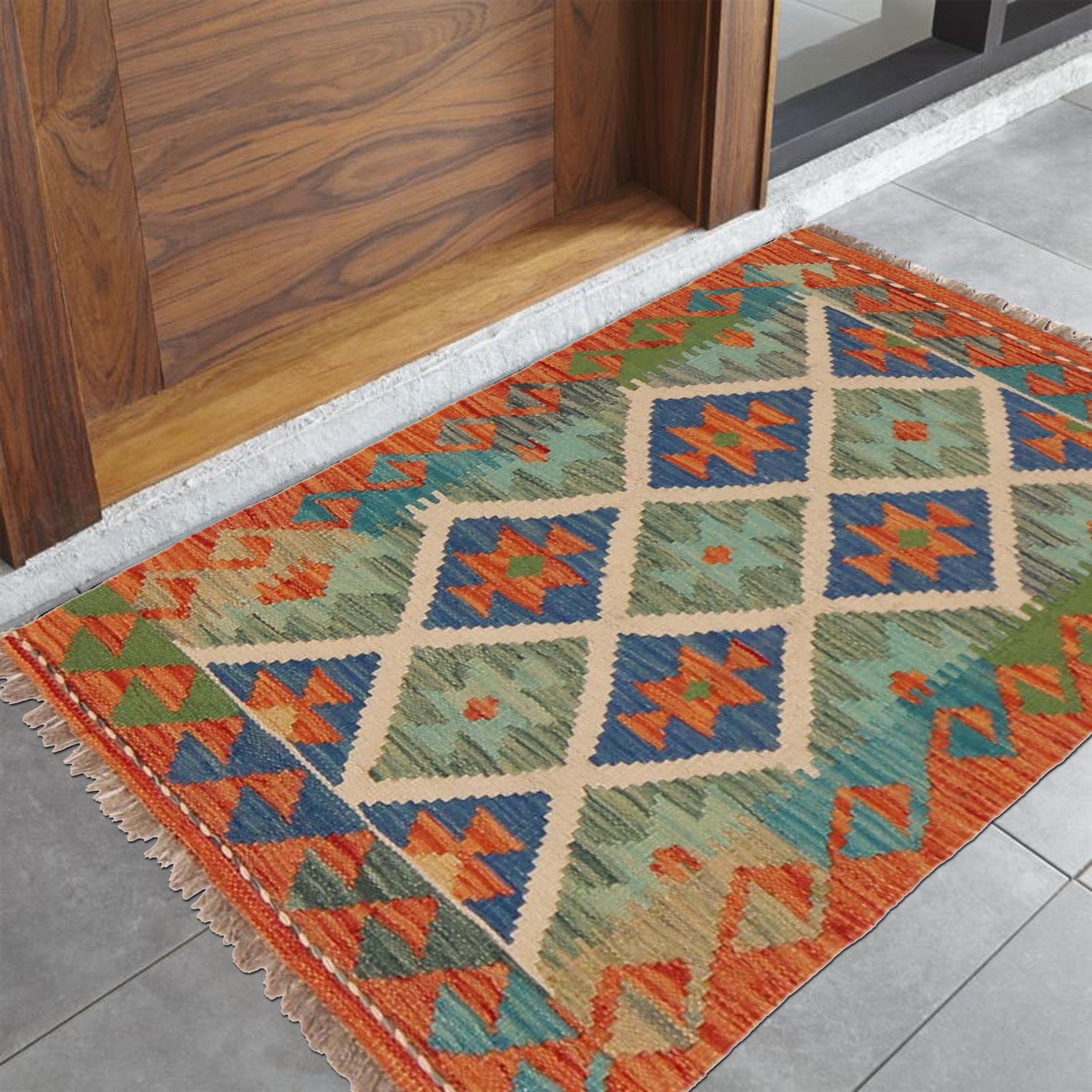 Handmade Vegetable Kilim 2' 0" x 3' 1" (ft) - No. P36044
