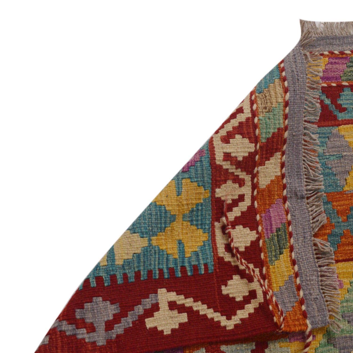 Handmade Vegetable Kilim 5' 9" x 8' 1" (ft) - No. P36060