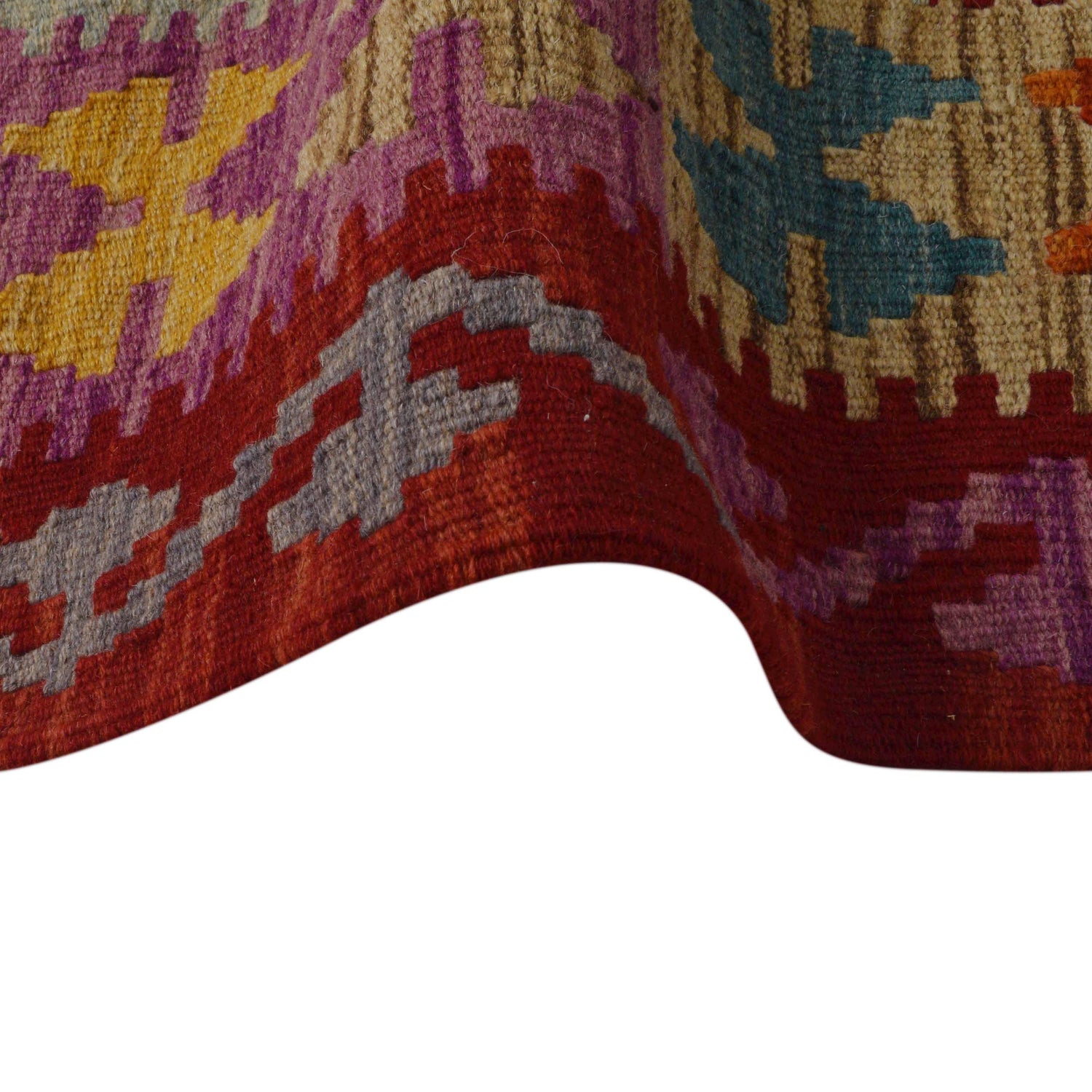 Handmade Vegetable Kilim 5' 9" x 8' 1" (ft) - No. P36060