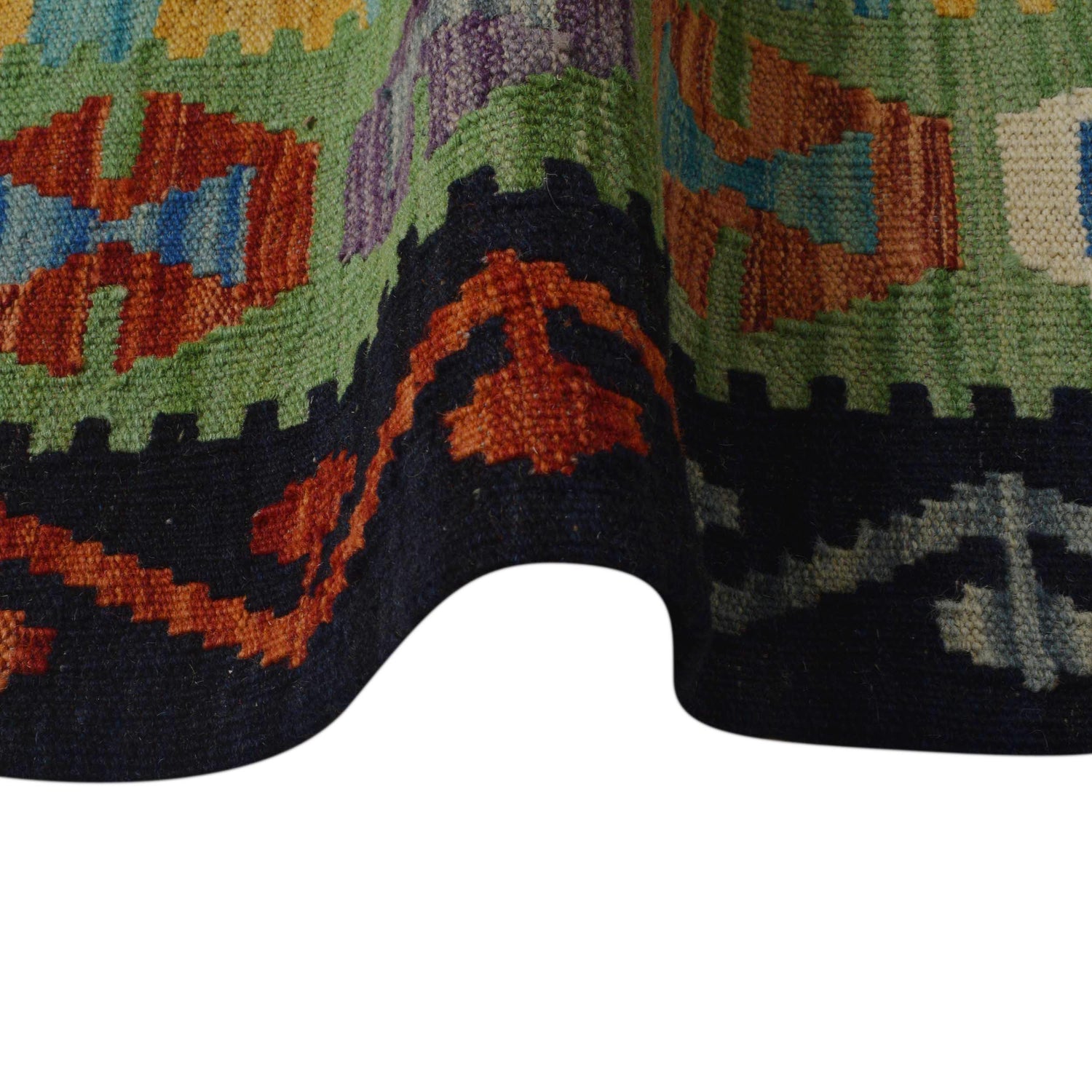 Handmade Vegetable Kelim 6' 1" x 8' 5" (ft) - No. P36061