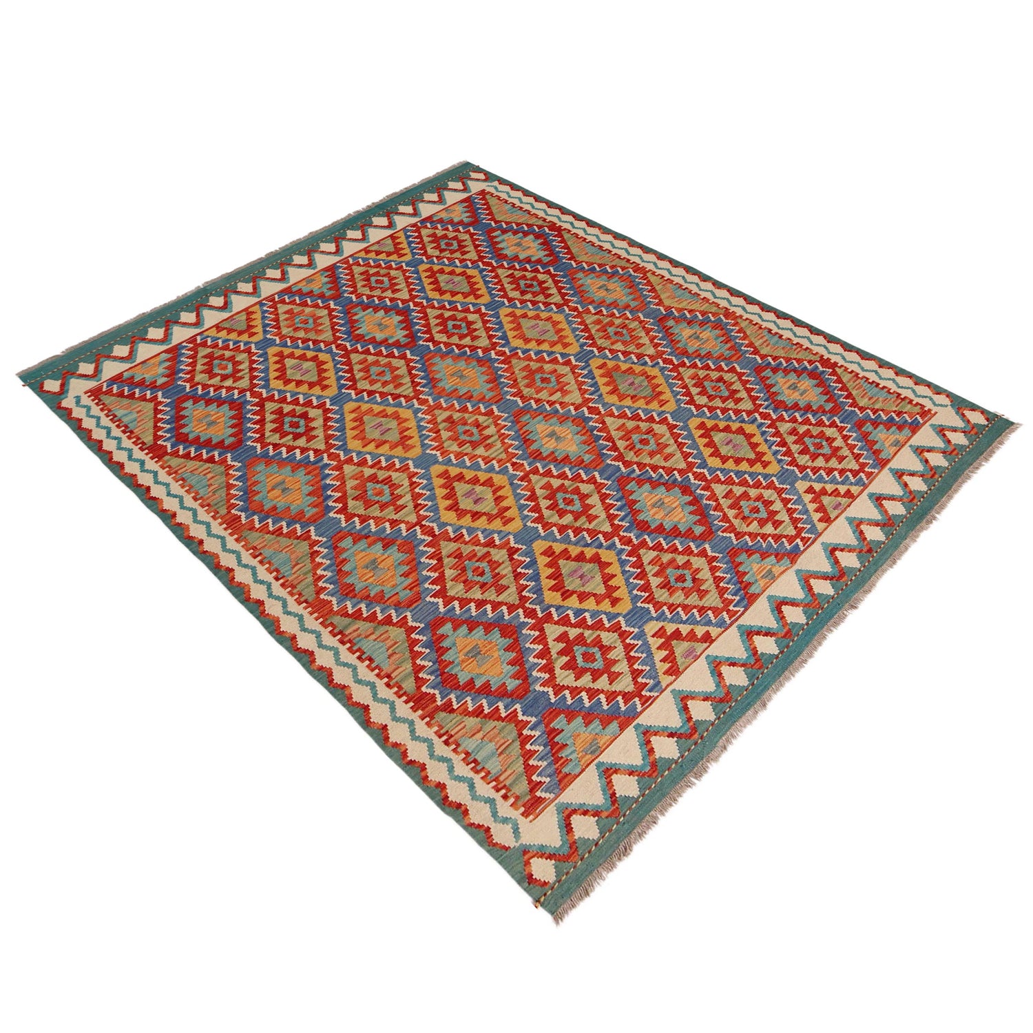 Handmade Vegetable Kilim 5' 10" x 7' 6" (ft) - No. P36062