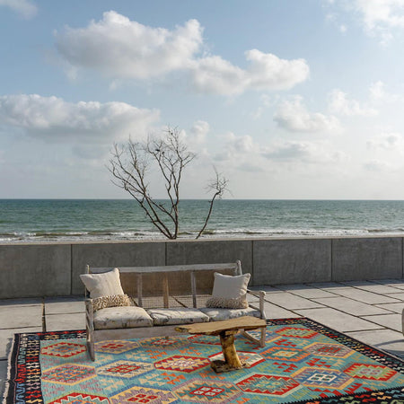 Handmade Vegetable Kelim 5' 11" x 8' 3" (ft) - No. P36066