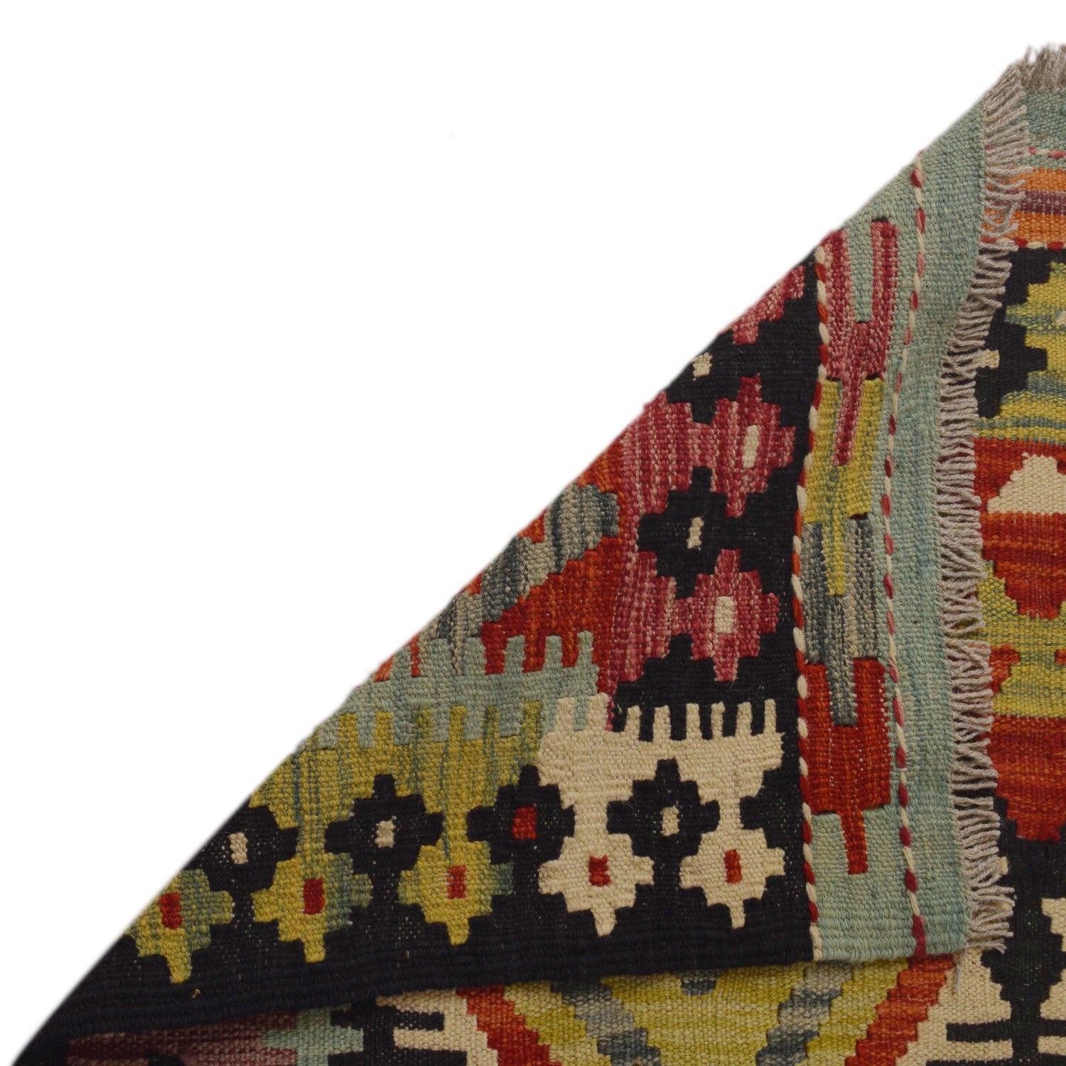 Handmade Vegetable Kilim 5' 7" x 7' 10" (ft) - No. P36067