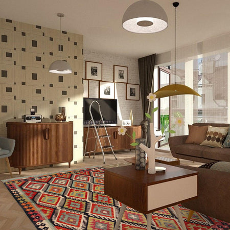 Handmade Vegetable Kilim 5' 7" x 7' 10" (ft) - No. P36067