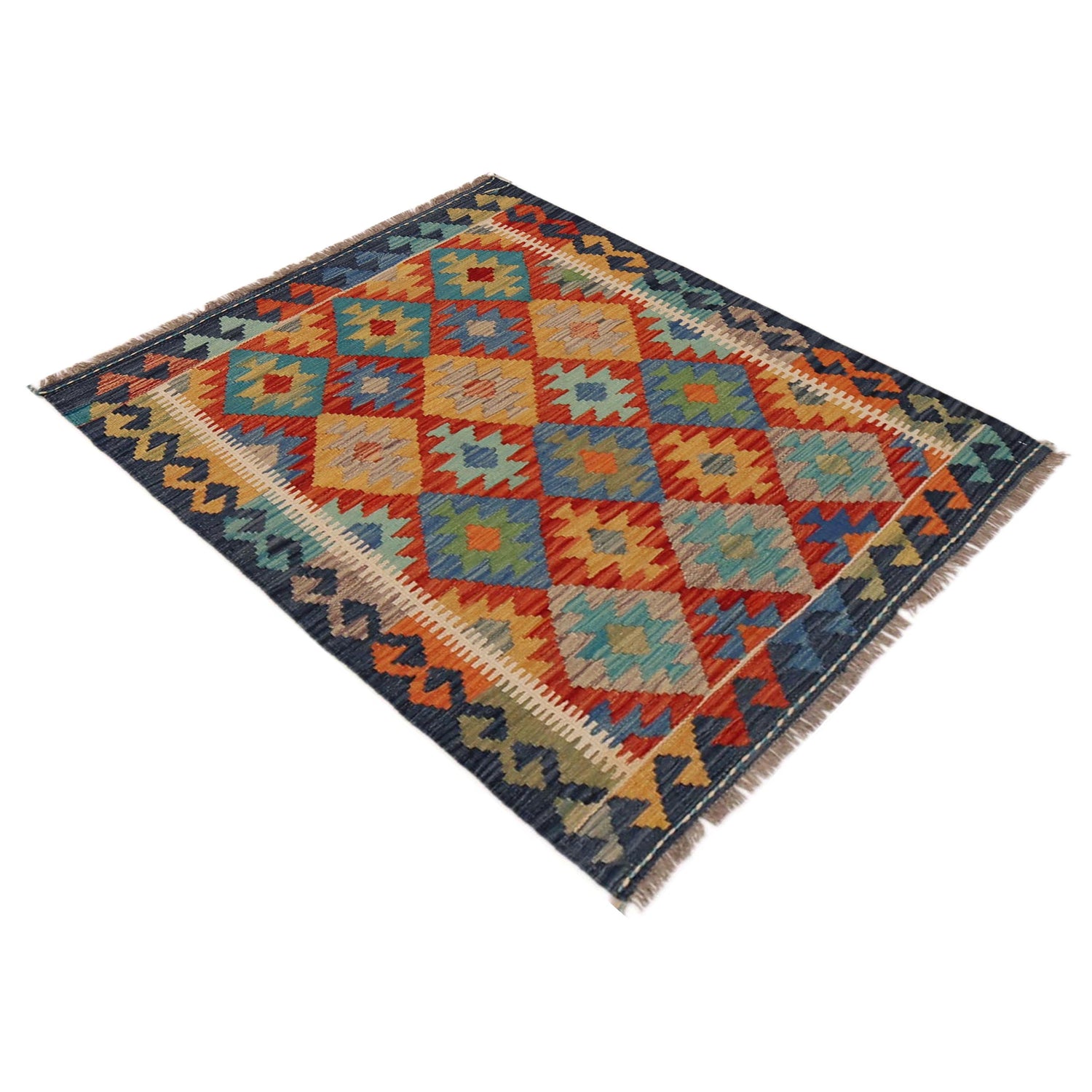 Handmade Vegetable Kilim 2' 10" x 3' 9" (ft) - No. P36070