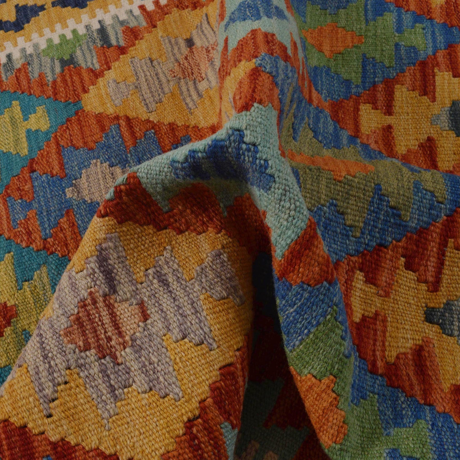 Handmade Vegetable Kilim 2' 10" x 3' 9" (ft) - No. P36070