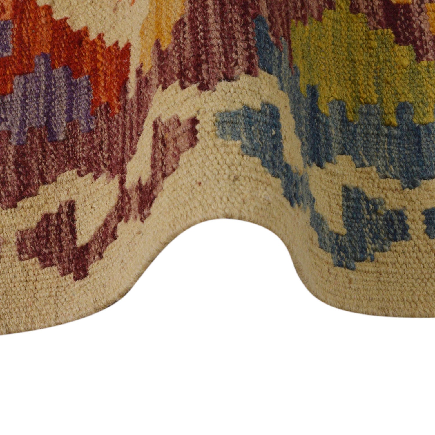 Handmade Vegetable Kelim 3' 5" x 4' 11" (ft) - No. P36086