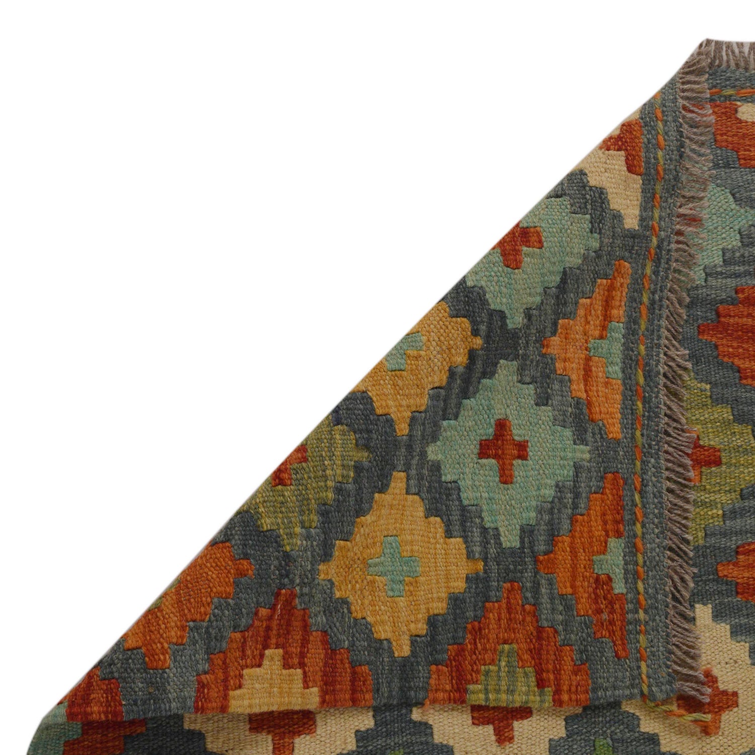 Handmade Vegetable Kilim 3' 5" x 5' 1" (ft) - No. P36088