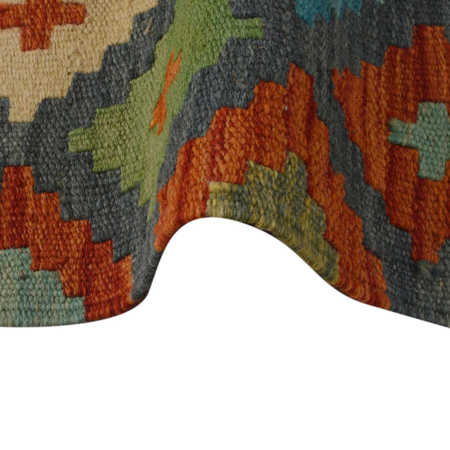 Handmade Vegetable Kilim 3' 5" x 5' 1" (ft) - No. P36088