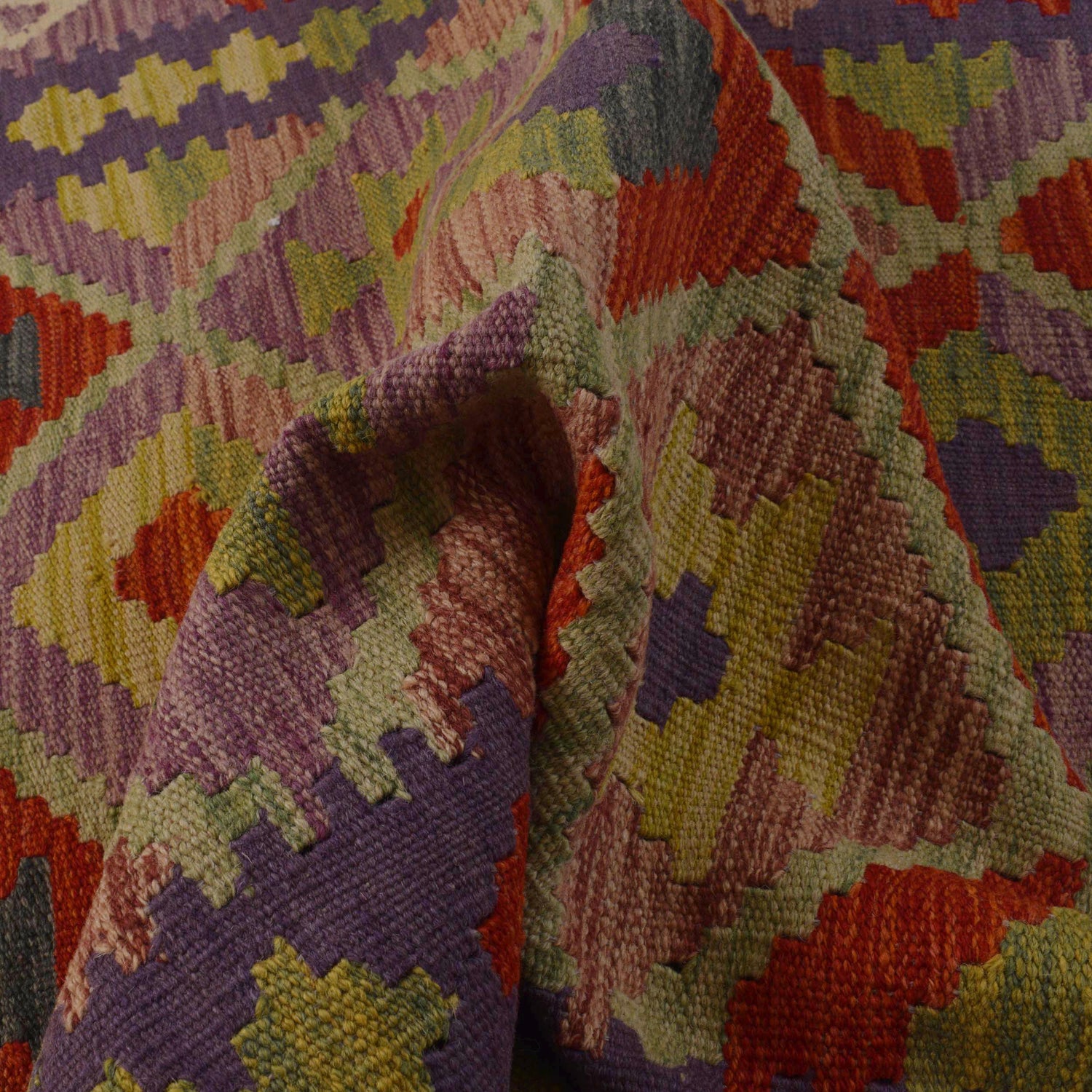 Handmade Vegetable Kelim 3' 3" x 4' 10" (ft) - No. P36089