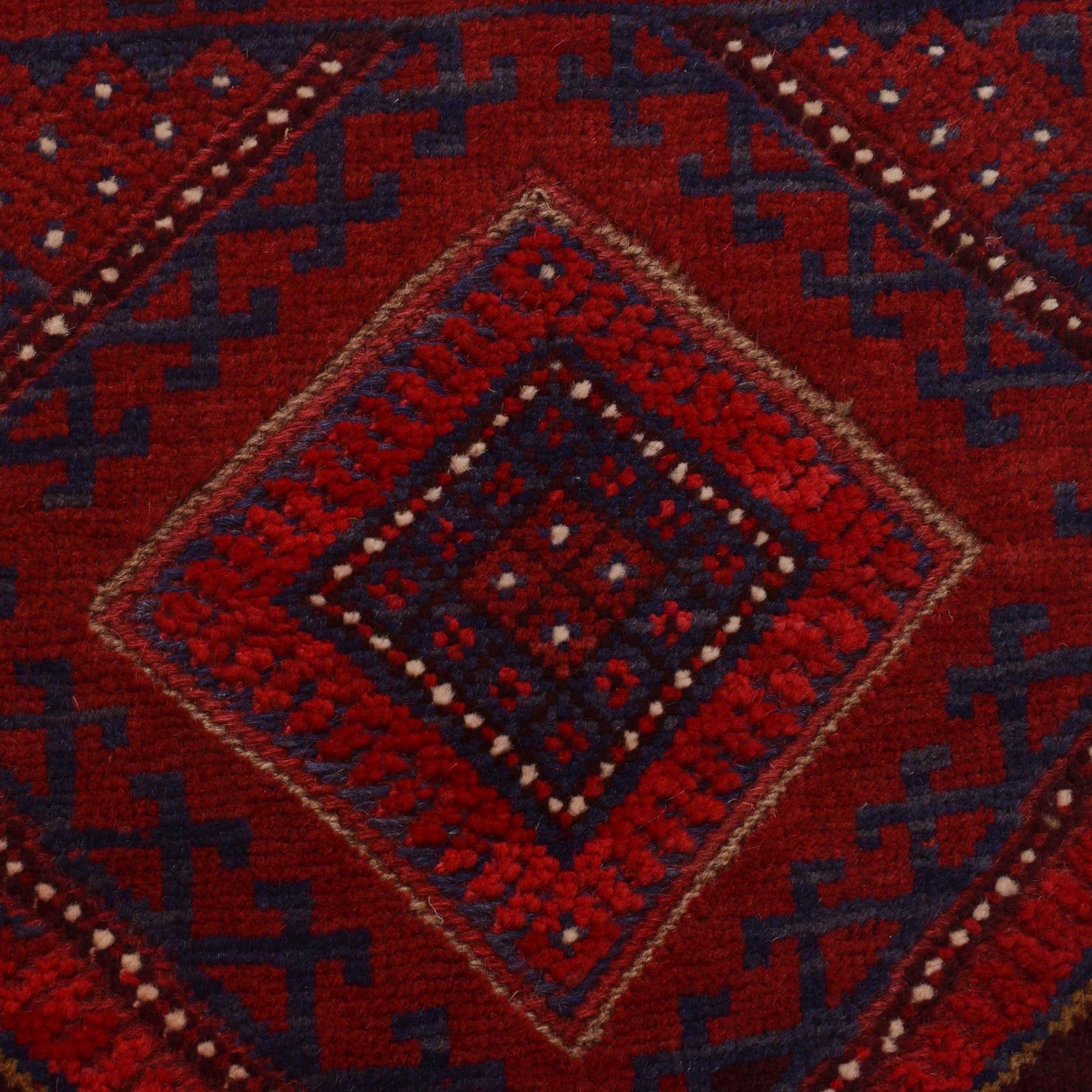 Red Color Mashwani Short Runner 2' 1" x 8' 2" (ft) - No. P36091