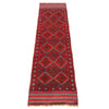 Red Color Mashwani Short Runner 2' 1" x 8' 2" (ft) - No. P36092