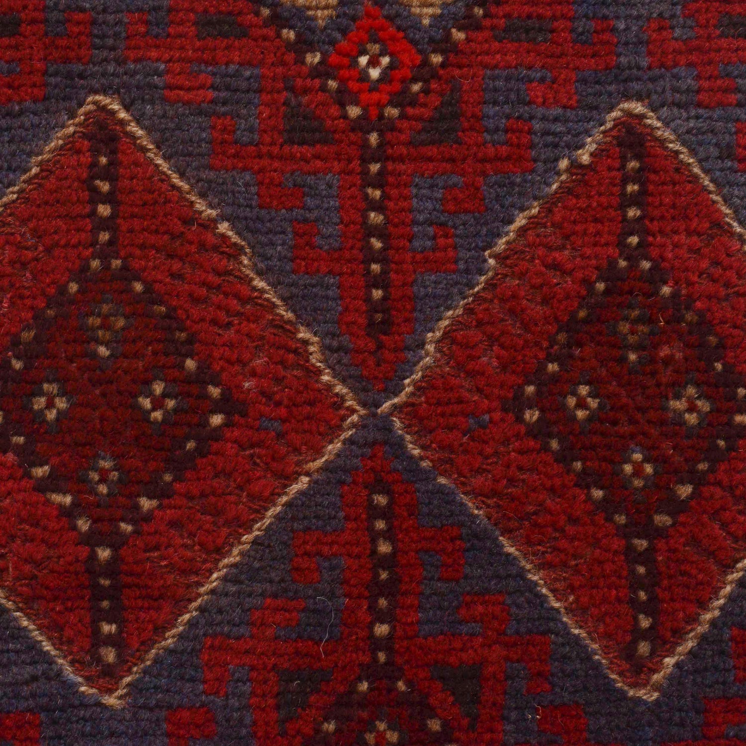 Red Color Mashwani Short Runner 2' 1" x 8' 2" (ft) - No. P36092