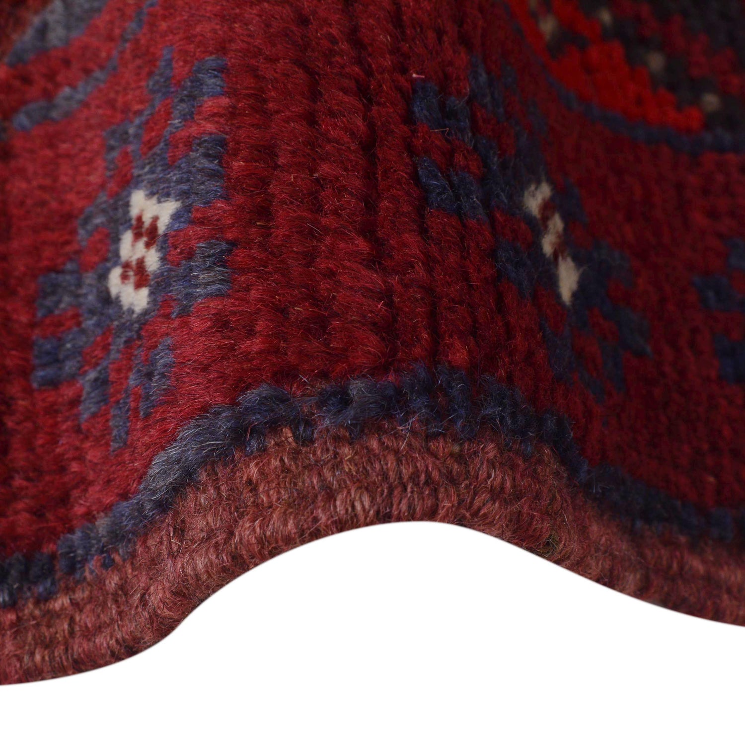 Red Color Mashwani Short Runner 2' 1" x 8' 2" (ft) - No. P36092