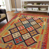 Handmade Vegetable Kilim 4' 5" x 5' 7" (ft) - No. P36104